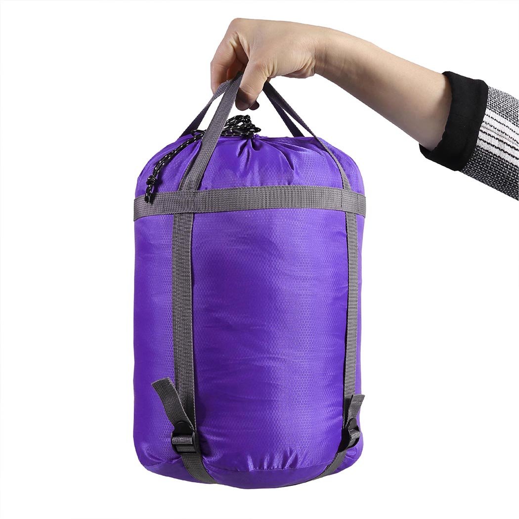 Mountview -20°C Outdoor Camping Thermal Sleeping Bag in purple, showcasing its water-repellent exterior and comfortable design.